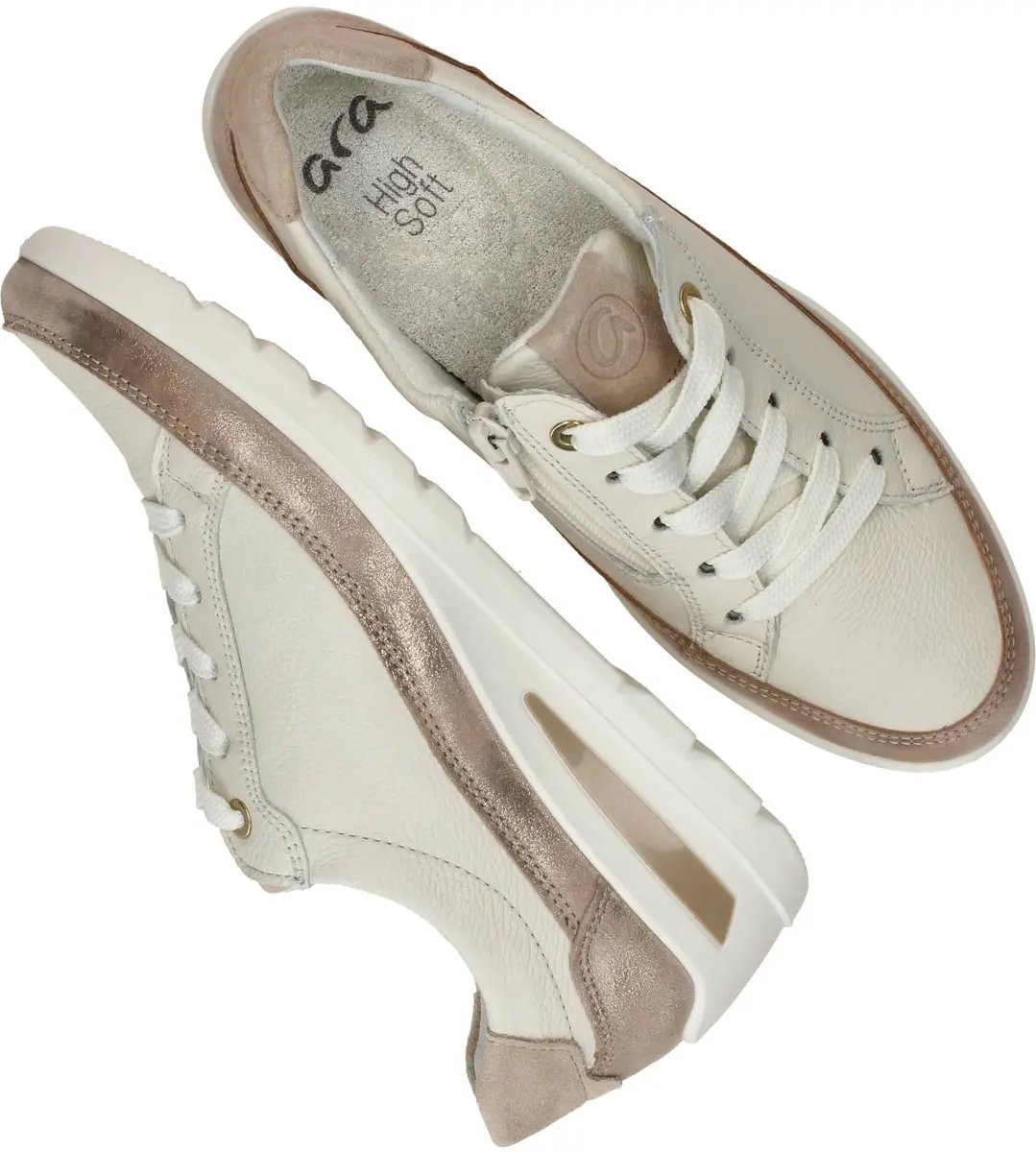 Ara Zurich 2.0 Sneakers - Dames - Beige - Maat:37 - afbeelding 4 van 6