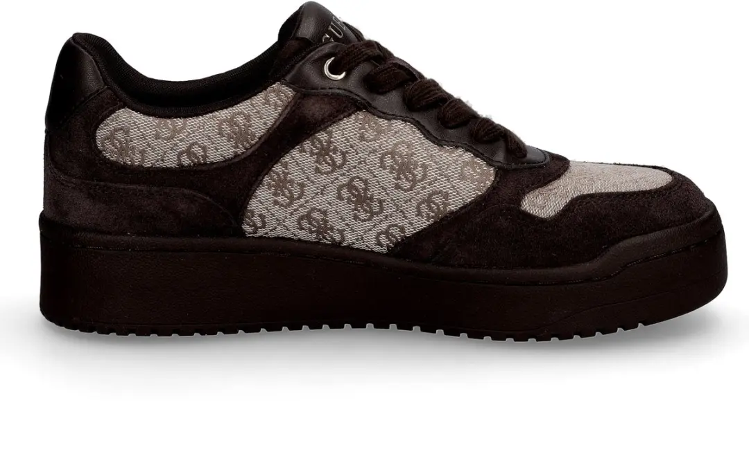 Guess Miram 16 Sneakers Laag - Donkerbruin - Maat 36 - afbeelding 4 van 6