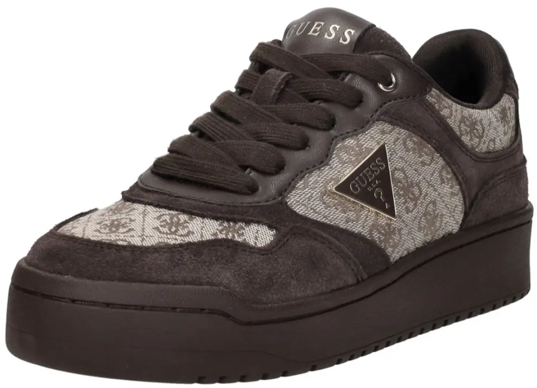 Guess Miram 16 Sneakers Laag - Donkerbruin - Maat 36 - afbeelding 5 van 6