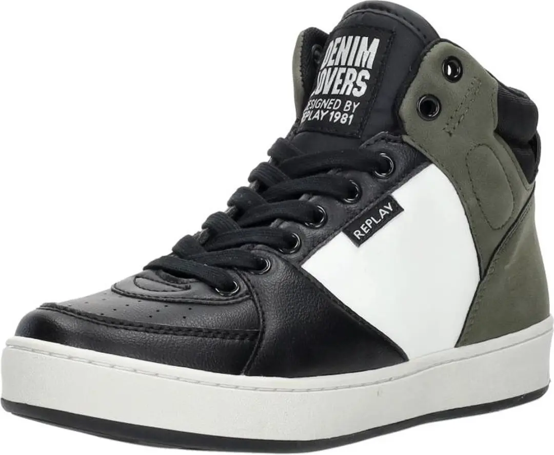 Replay Cobra Hoge sneakers - Jongens - Groen - Maat 30 - afbeelding 4 van 6