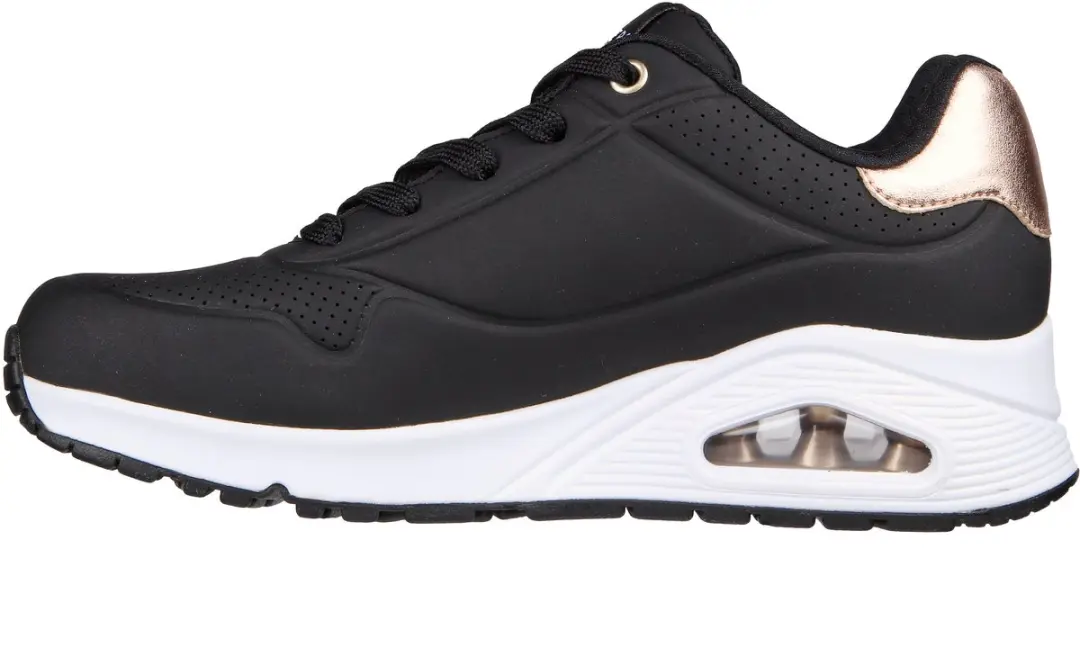 Skechers Uno Gouden Air Dames Sneakers - Zwart - afbeelding 2 van 6