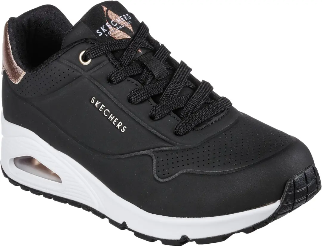 Skechers Uno Gouden Air Dames Sneakers - Zwart - afbeelding 3 van 6
