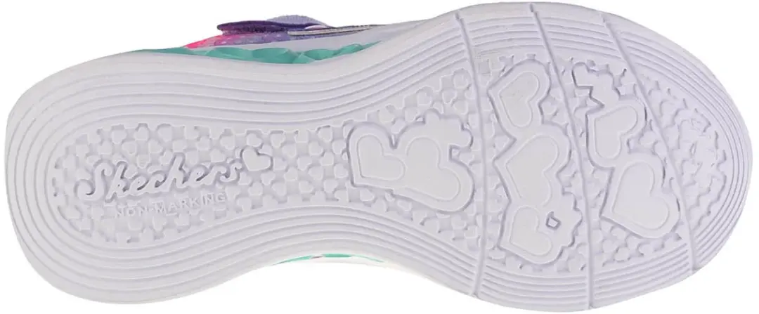 Skechers Flutter Heart Lights 302315L-LVMT Sneakers - 35.5 - Veelkleurig - afbeelding 4 van 5