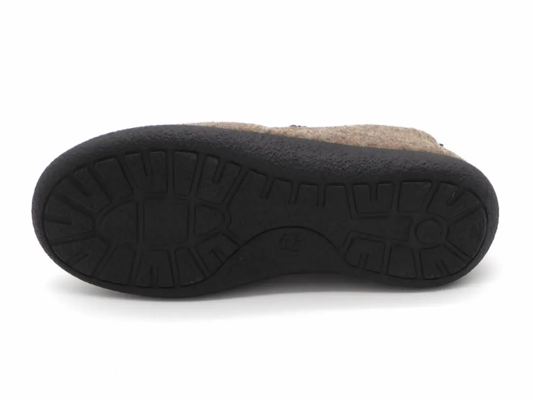 Rohde Dames Pantoffel 2010-17 - Maat 41 - Donkerbeige