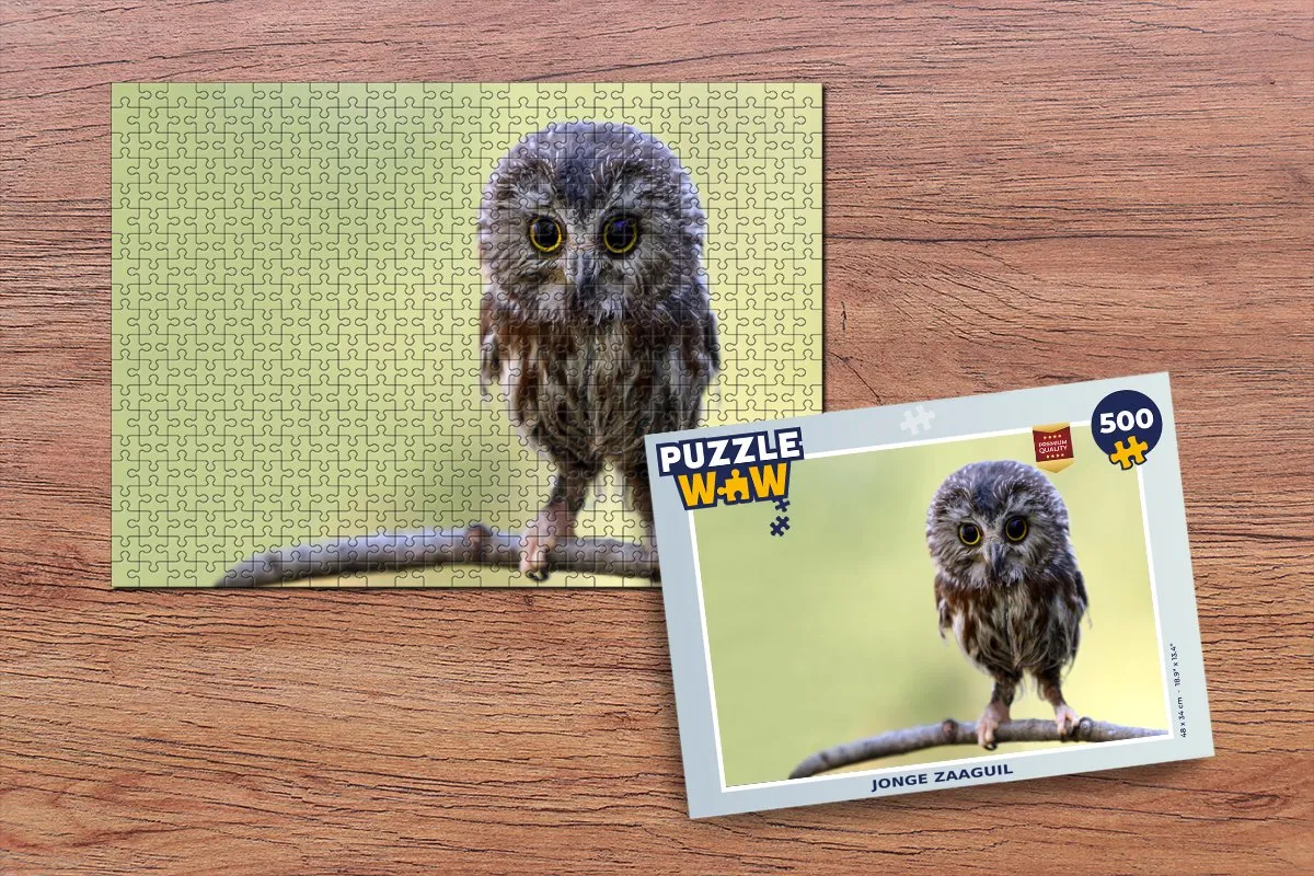 PuzzleWow Vogel Bos Legpuzzel 500 Stuks - Multicolor