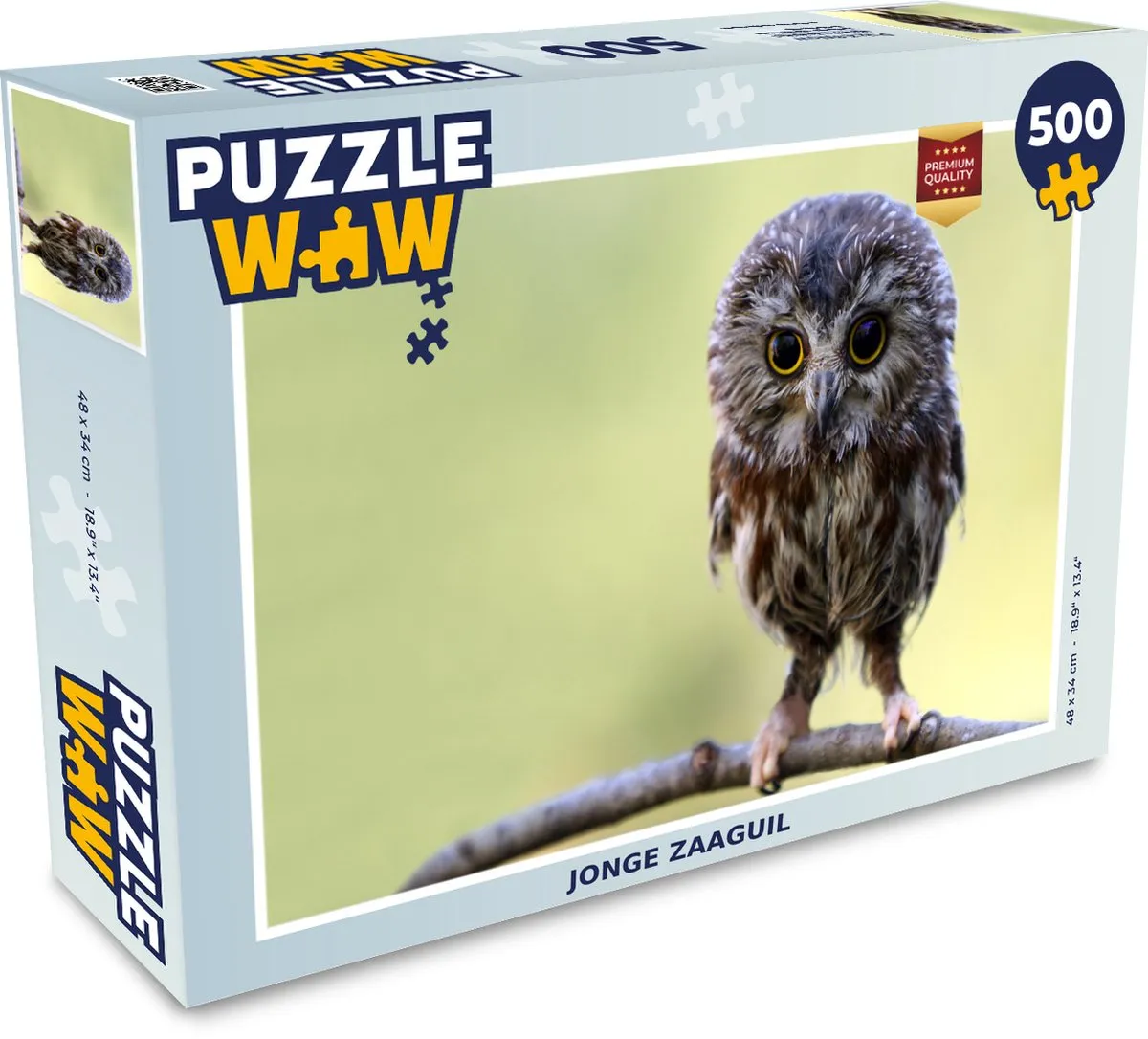 PuzzleWow Vogel Bos Legpuzzel 500 Stuks - Multicolor