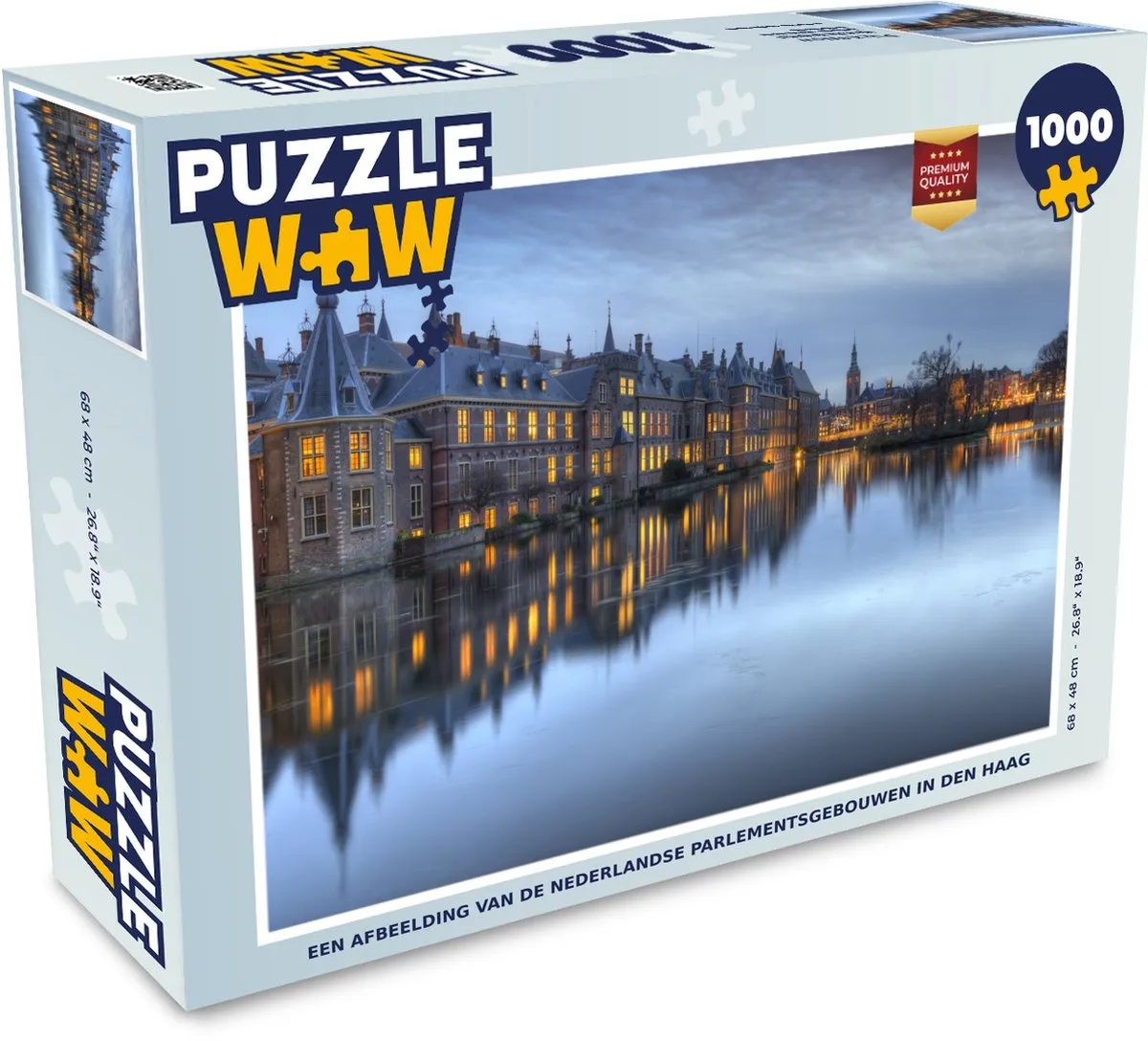 PuzzleWow Den Haag Rivier Legpuzzel 1000 Stuks - Multicolor