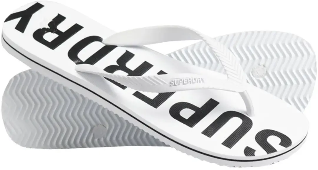 Superdry Code Essential Teenslipper Heren - Maat 46/47 - Optic - afbeelding 6 van 6
