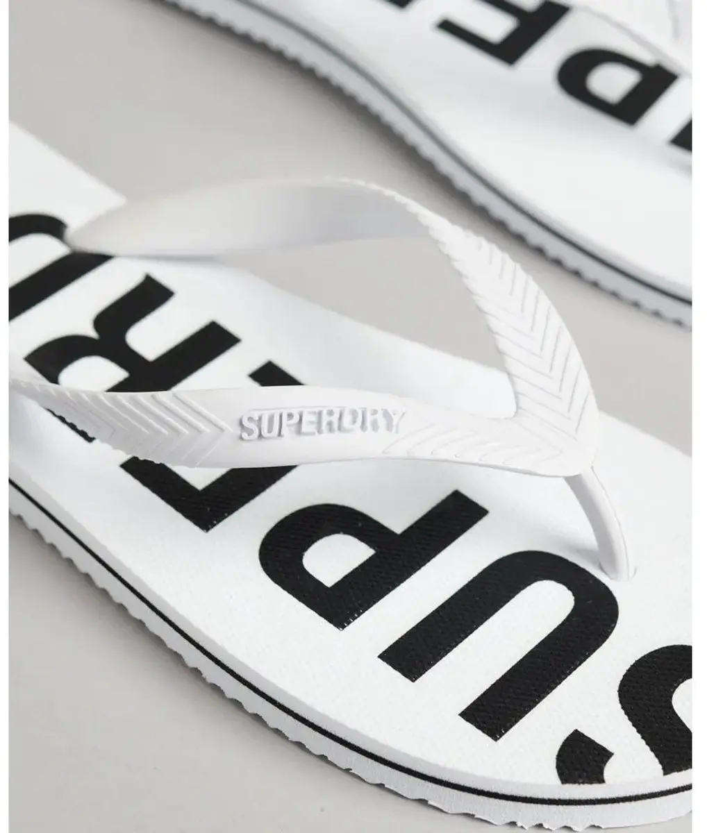 Superdry Code Essential Teenslipper Heren - Maat 46/47 - Optic - afbeelding 3 van 6