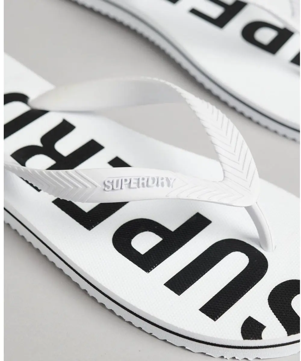Superdry Code Essential Teenslipper Heren - Maat 46/47 - Optic - afbeelding 2 van 6