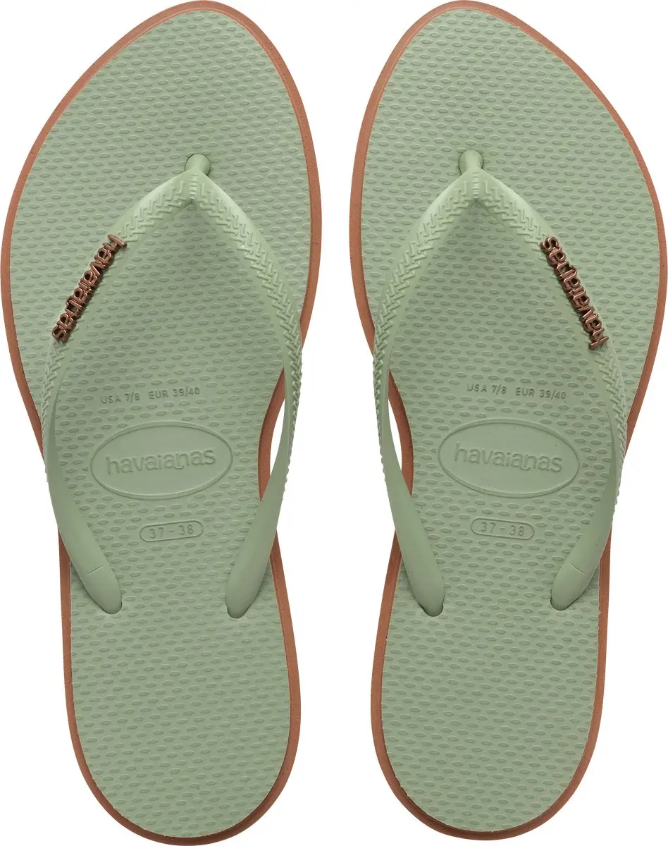 Havaianas HAV. SLIM POINT RUST/SMOKE Groen Dames Slippers