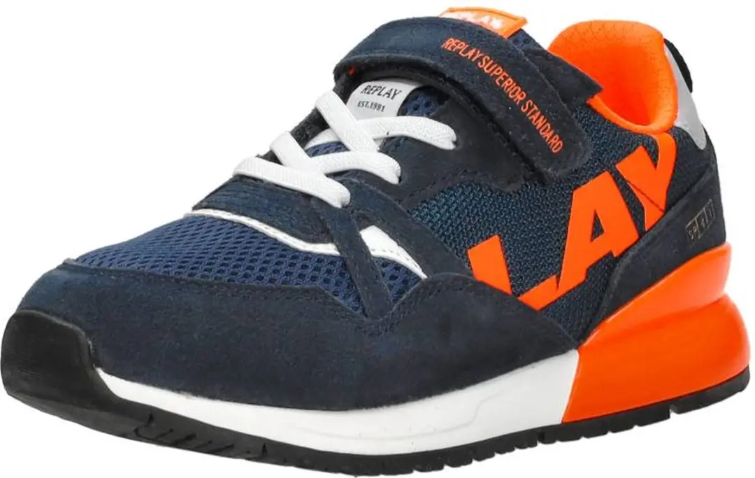Replay Shoot Jr8 Lage sneakers - Jongens - Blauw - Maat 37 - afbeelding 3 van 6