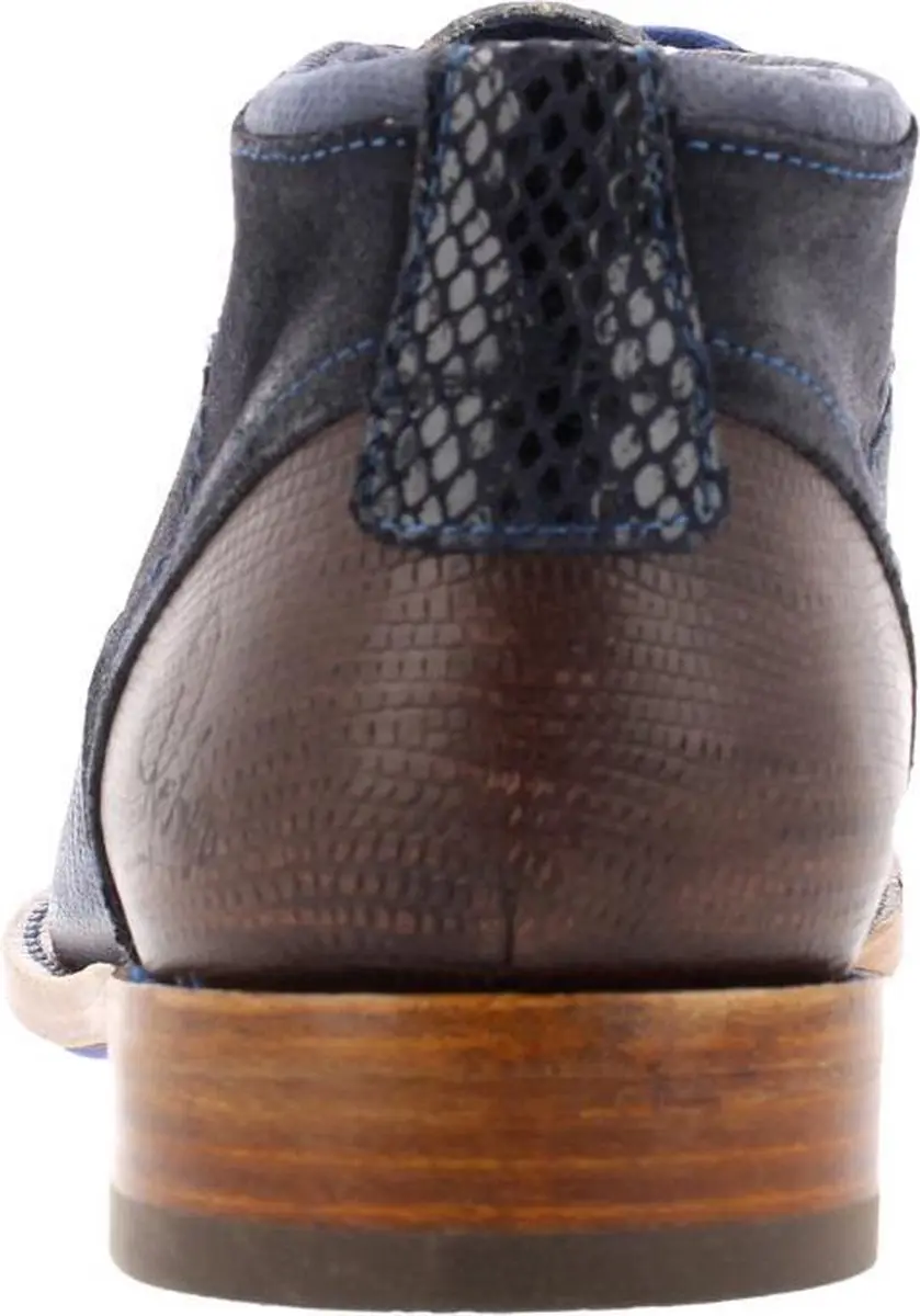 Rehab Salvador Zig Zag Heren Veterschoen - Blauw - Maat 47