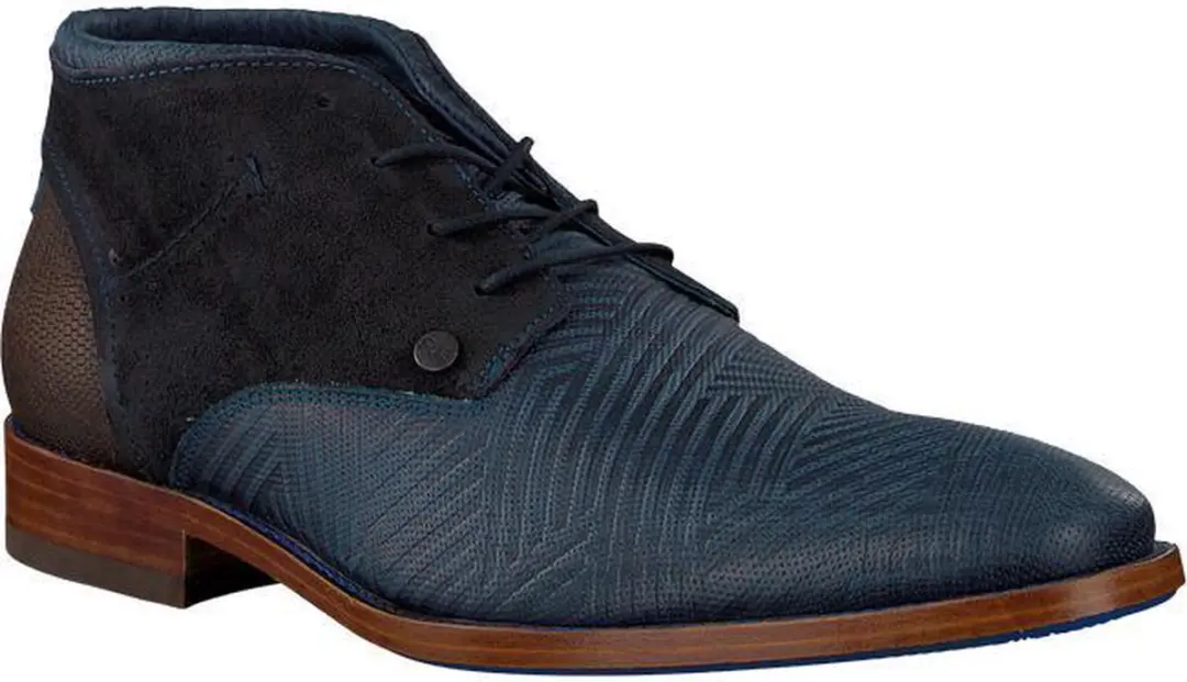 Rehab Salvador Zig Zag Heren Veterschoen - Blauw - Maat 47