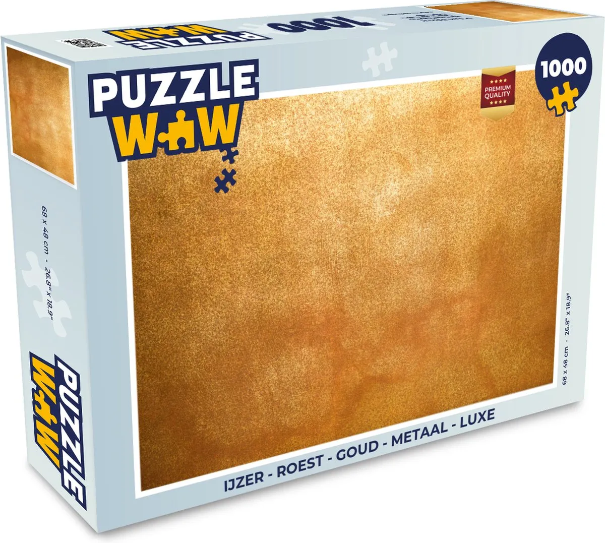 PuzzleWow IJzer Roestprint Legpuzzel 1000 Stuks - Multicolor
