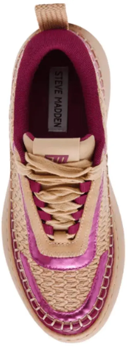 Steve Madden Dames Sneaker Doubletake Rasberry/peach
