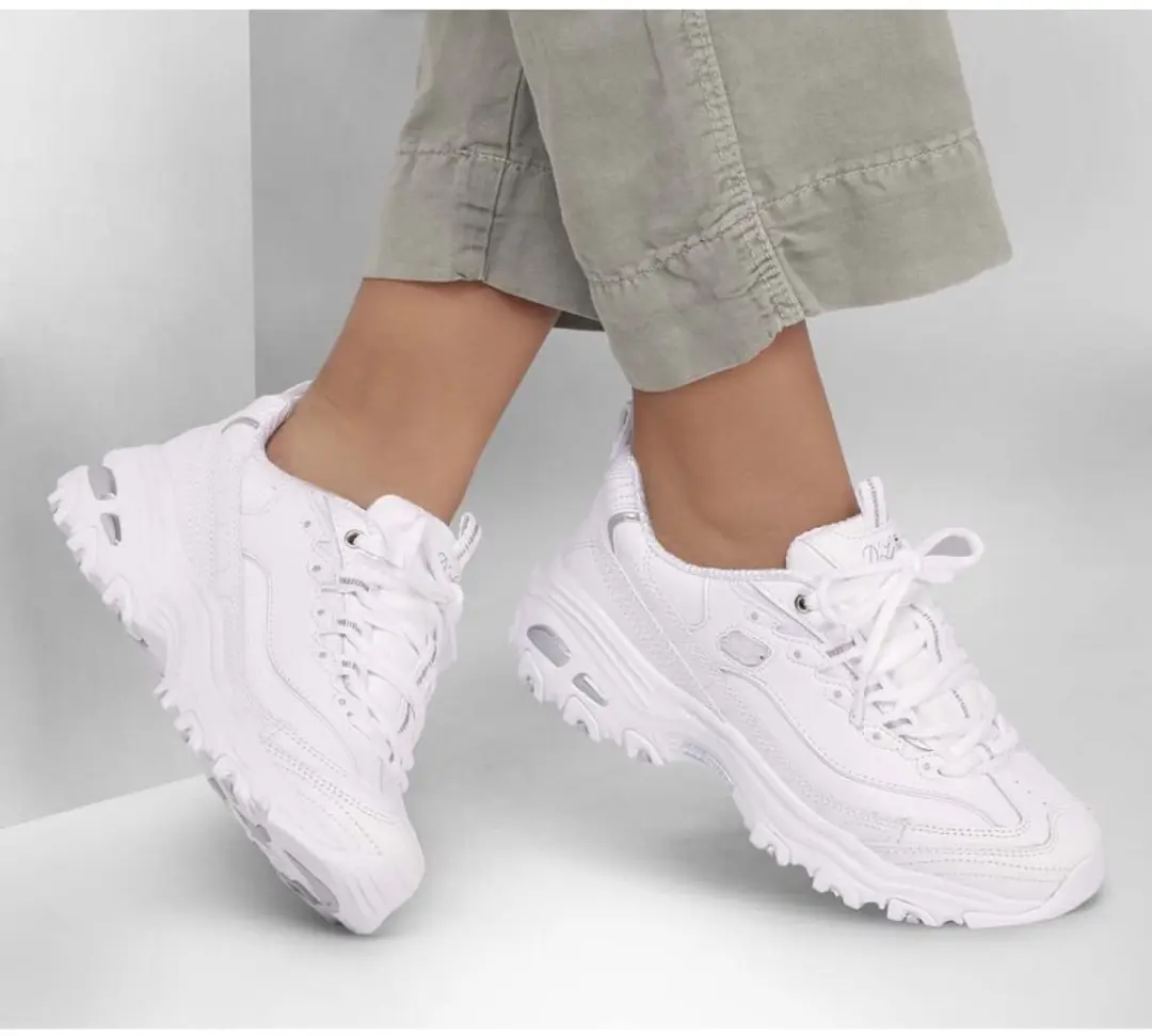 Skechers D'Lites Fresh Start 11931-WSL Sneakers - Wit - afbeelding 6 van 6