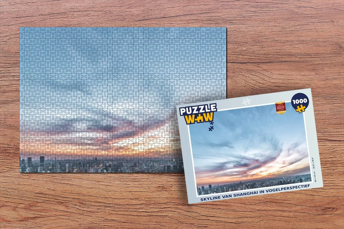 PuzzleWow Zonsondergang Legpuzzel 1000 Stuks - Multicolor