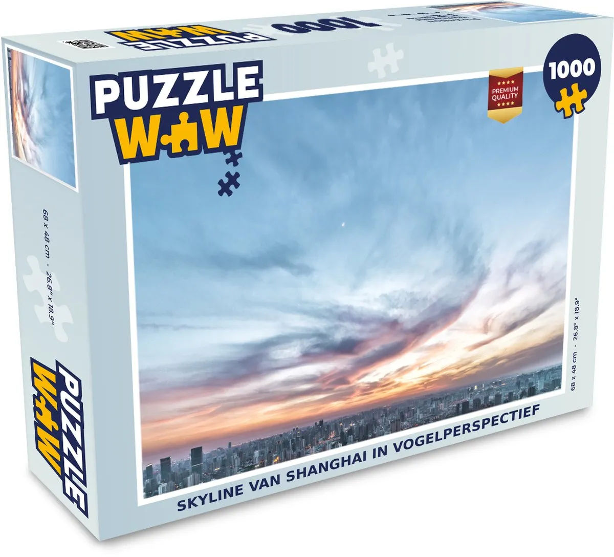 PuzzleWow Zonsondergang Legpuzzel 1000 Stuks - Multicolor
