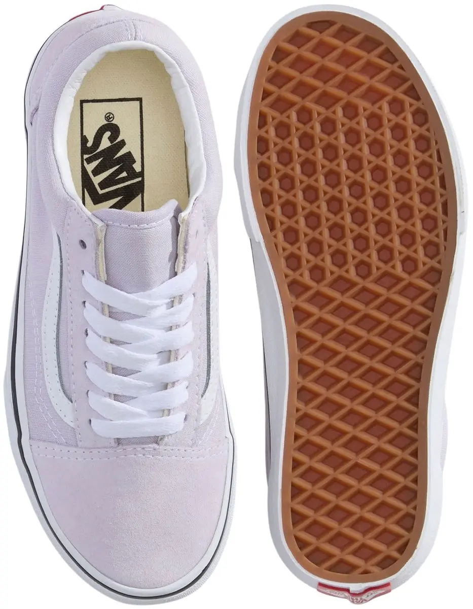Vans Old Skool Junior Sneakers 35 - Paars/Wit - afbeelding 2 van 6