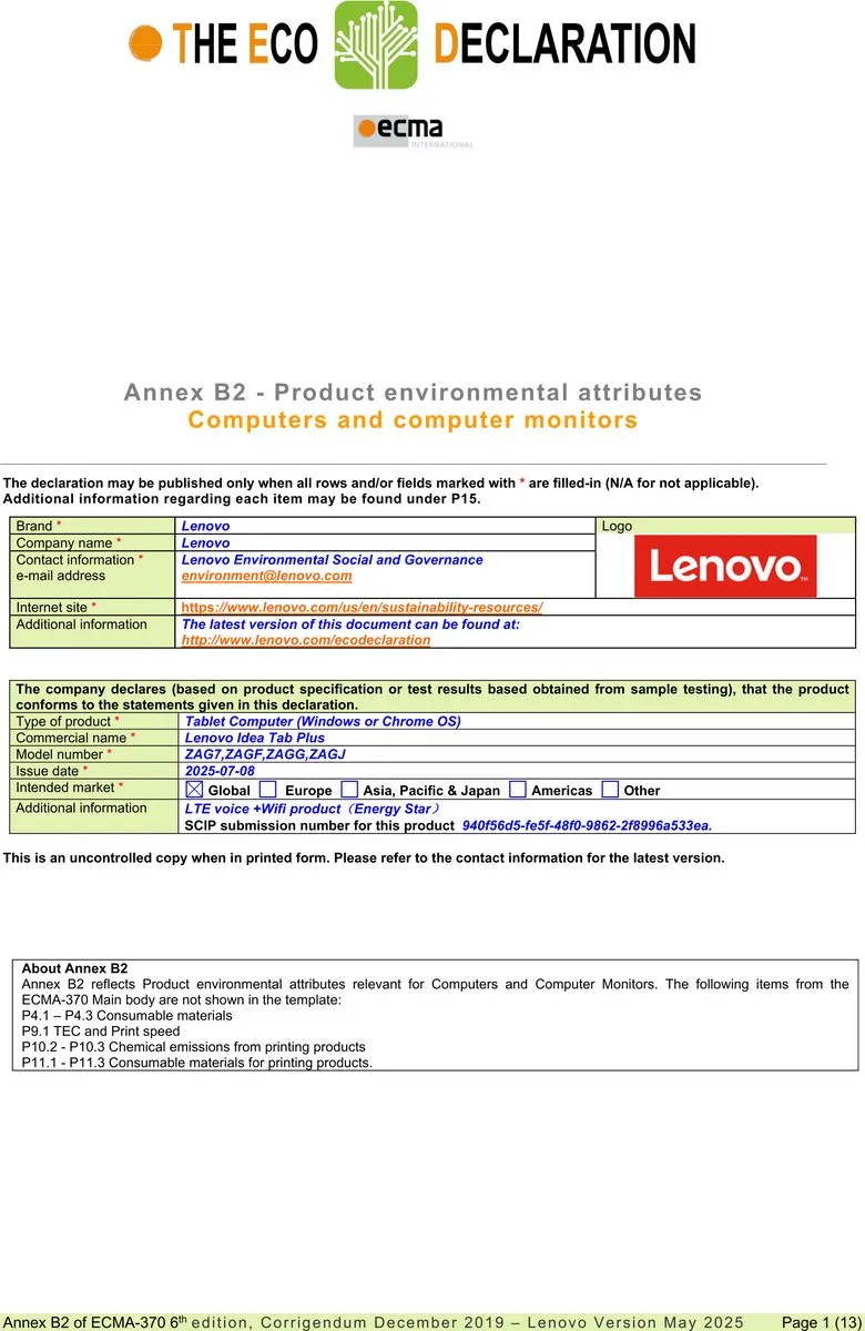 Lenovo Idea Tab 11" 2.5K - 8GB - 256GB - 5G + Folio Keyboard + Tab Pen