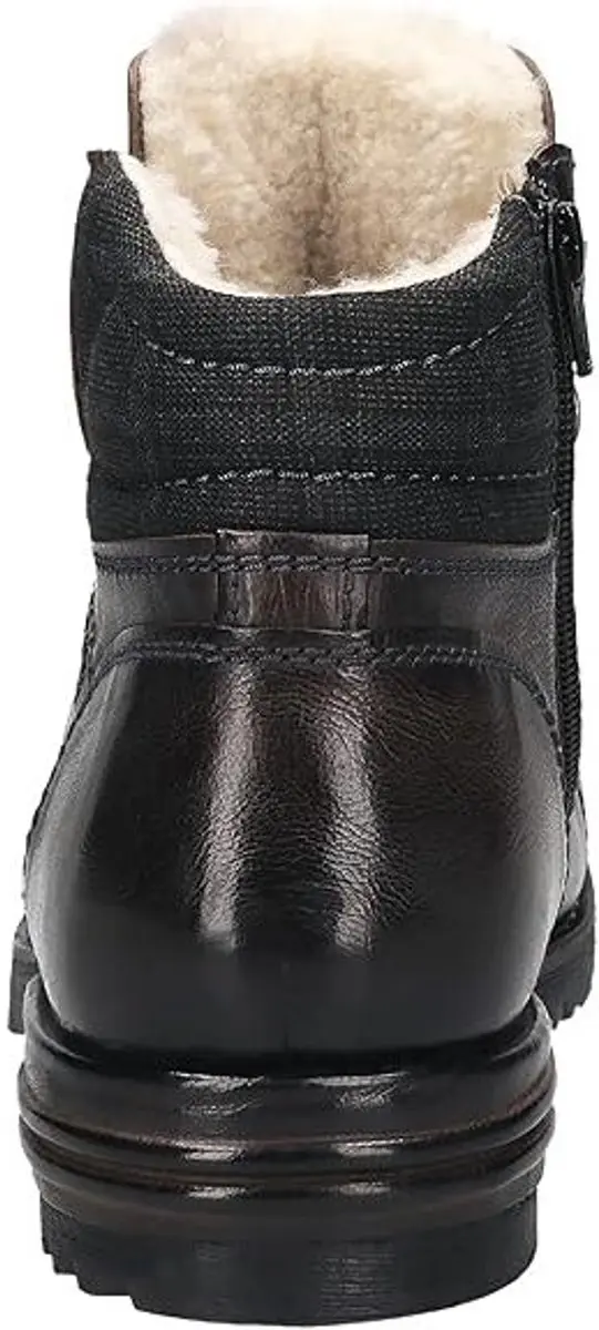 Bugatti 321-6115P Leren Veterschoenen - Donkergrijs - afbeelding 4 van 6