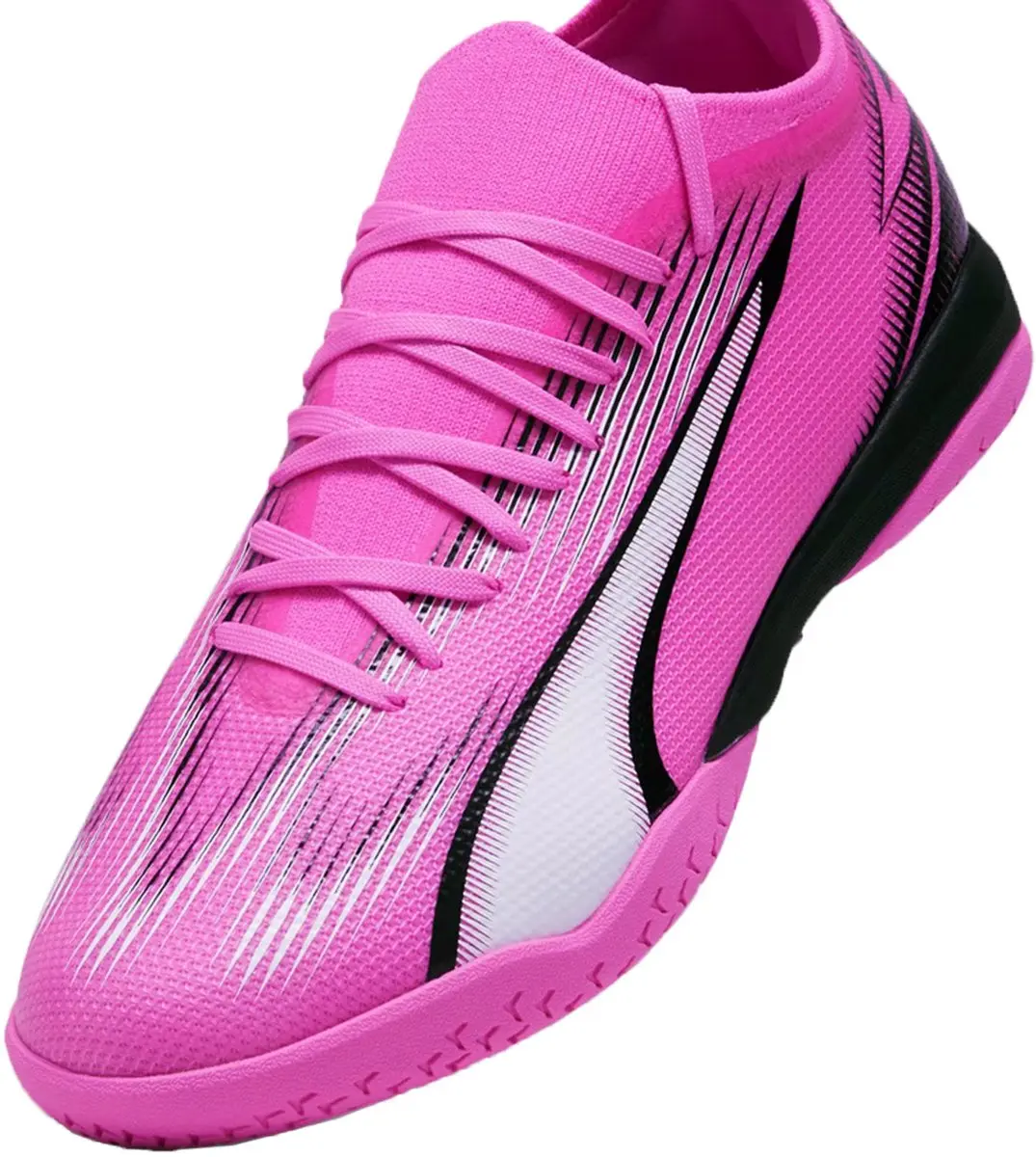 PUMA Ultra Match IT Voetbalschoenen - Roze/Wit/Zwart - afbeelding 3 van 5