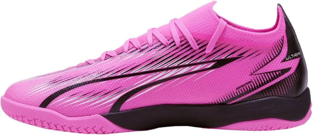 PUMA Ultra Match IT Voetbalschoenen - Roze/Wit/Zwart - afbeelding 2 van 5