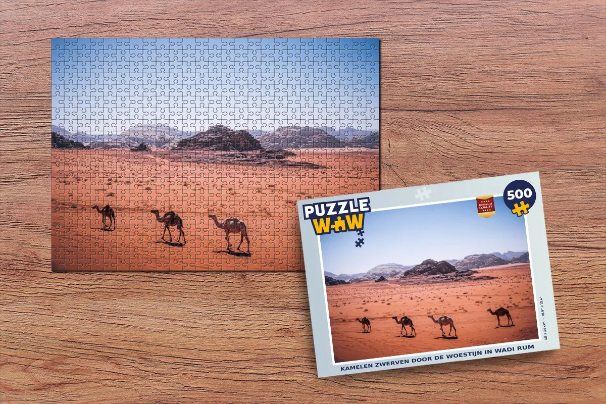 PuzzleWow Wadi Rum Woestijnpuzzel 500 Stuks - Multicolor