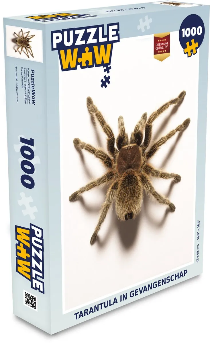 PuzzleWow Tarantula in Gevangenschap Legpuzzel 1000 Stuks - Multicolor