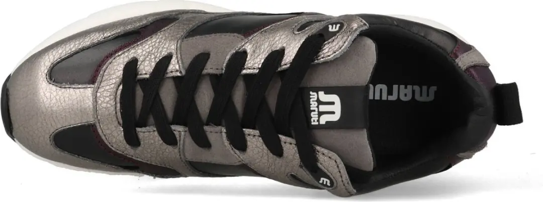 Maruti Rhode Leren Sneakers - Dames - Zilver - Maat 39 - afbeelding 6 van 6