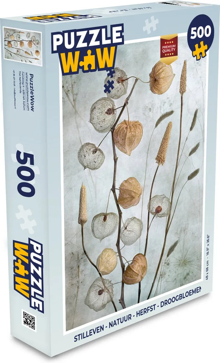 PuzzleWow Herfst Stilleven Legpuzzel 500 Stuks - Multicolor