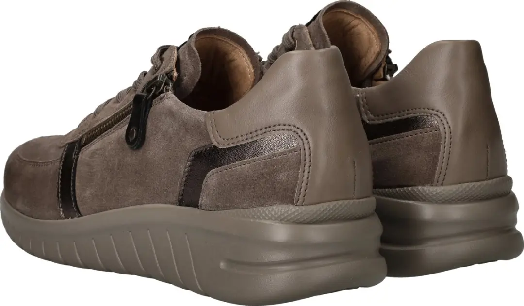 Hartjes Wave Shoe Muskat Dames Veterschoenen - Taupe - 41 - afbeelding 6 van 6