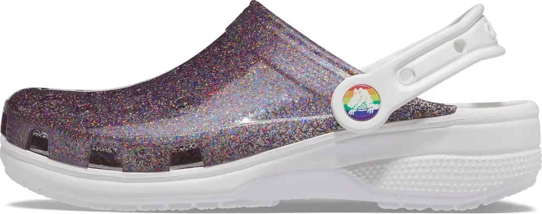 Crocs Classic Translucent Glitter Clog White 48/49 US M13