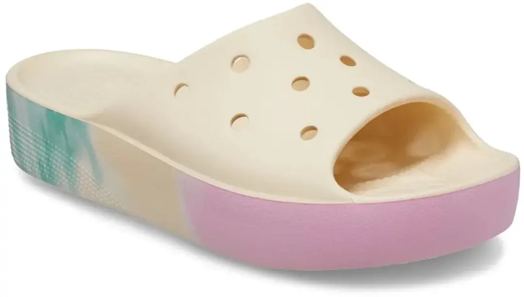 Crocs Classic Platform Ombre Slide Vanilla/Multi Maat 38/39 US 8