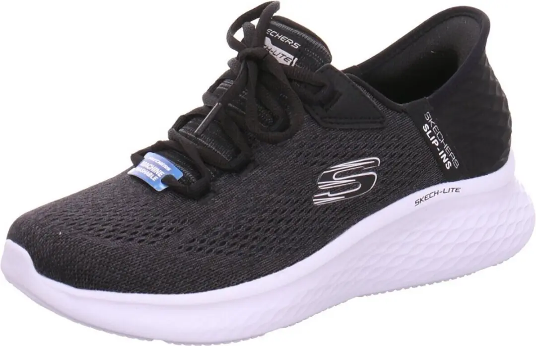 Skechers Slip-ins Skech-Lite Pro Dames Sneakers - Zwart/Wit - afbeelding 2 van 6