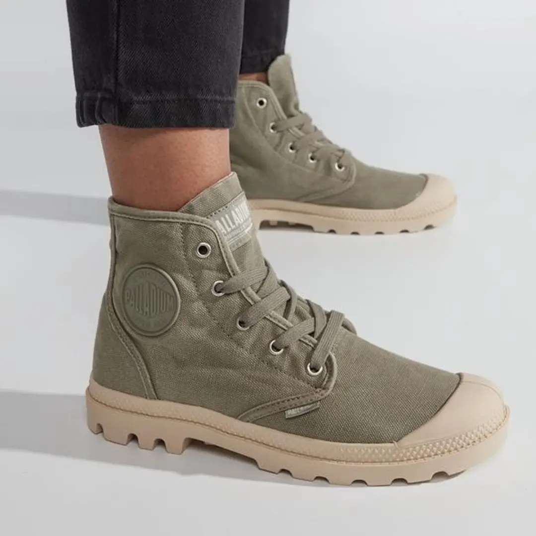Palladium Pampa Hi Canvas Damesschoen 37 - Groen - afbeelding 6 van 6