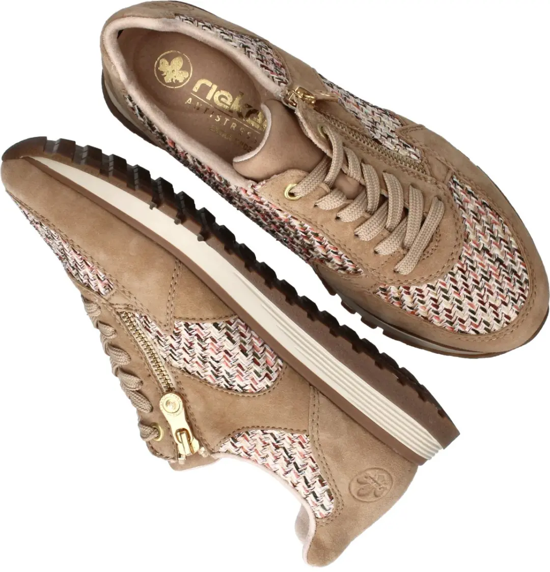 Rieker 101211 Sneakers - Beige - Maat 38 - afbeelding 6 van 6