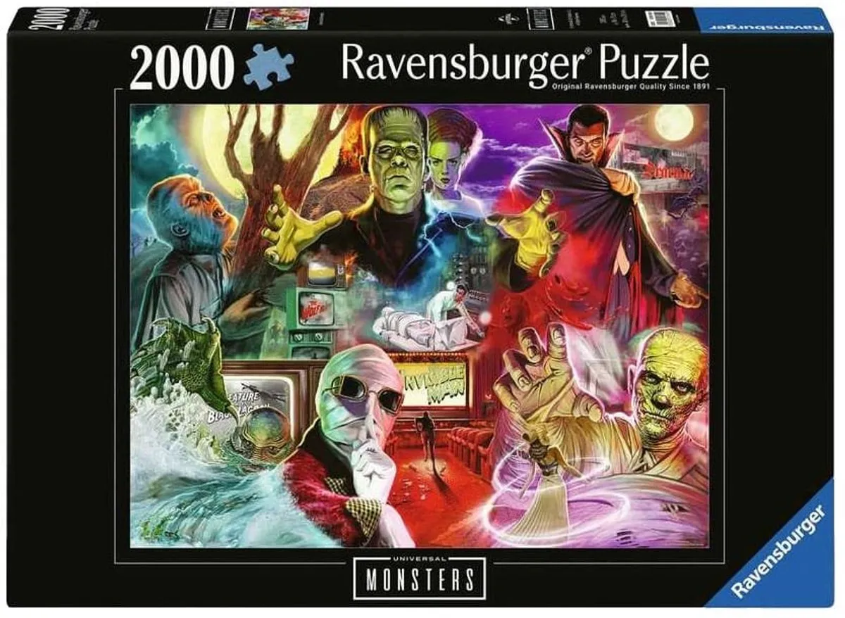 Ravensburger Universal Monsters Legpuzzel 2000 Stuks