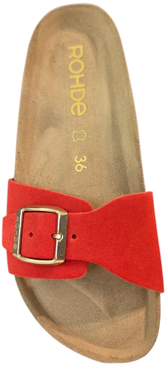 Rohde 5589 Rodigo Slippers - Rood Nubuck - 39
