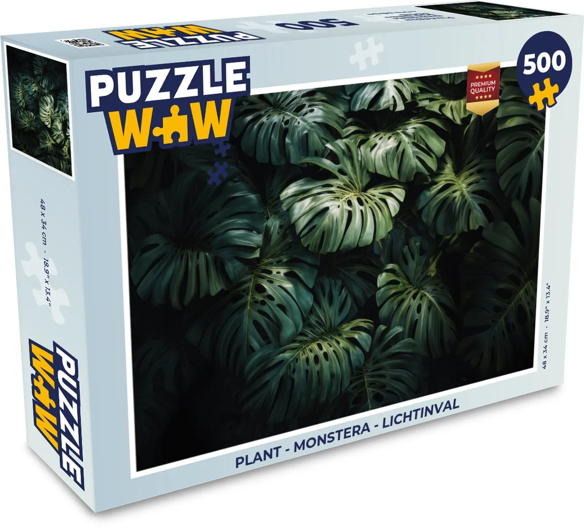 PuzzleWow Monstera Legpuzzel 500 Stuks - Groen