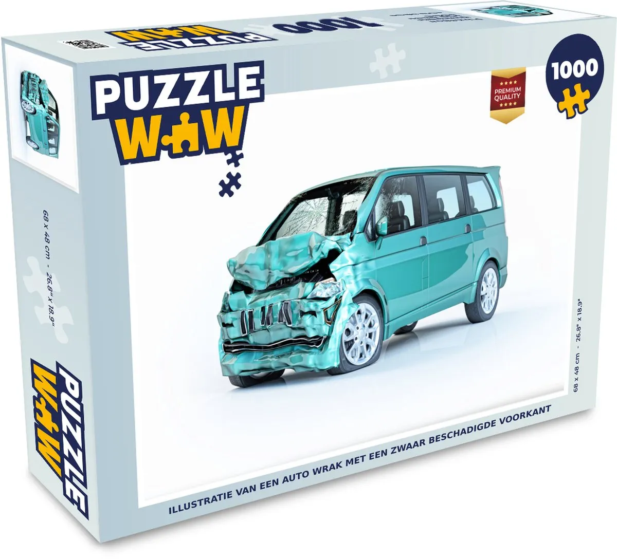 PuzzleWow Legpuzzel Auto Wrak 1000 Stuks - Multicolor