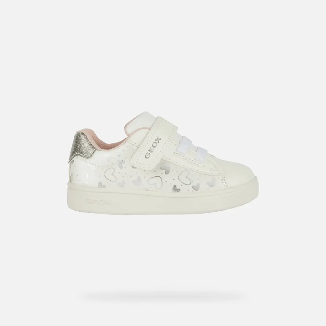 Geox Eclipser Peutermode Sneakers 22 - Wit/Zilver - afbeelding 4 van 6