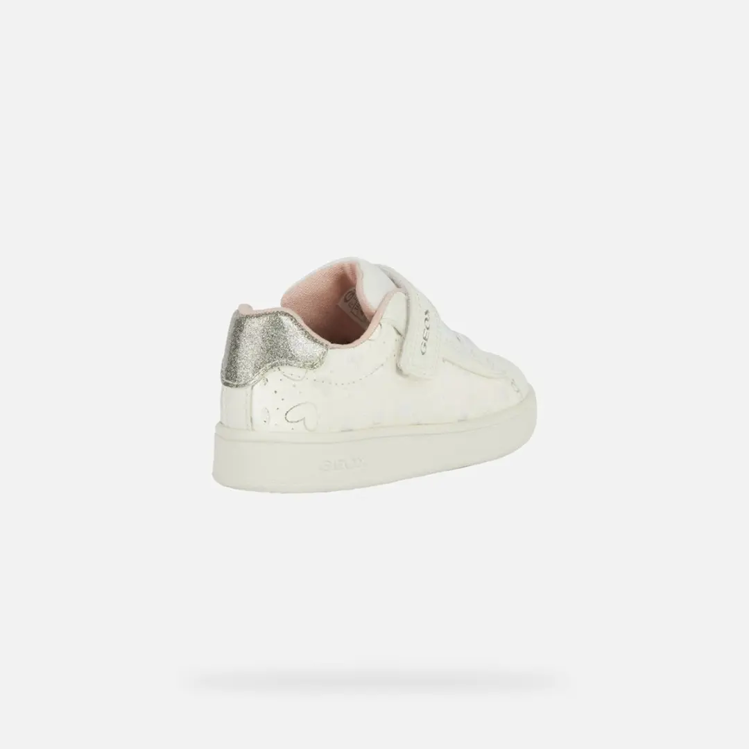 Geox Eclipser Peutermode Sneakers 22 - Wit/Zilver - afbeelding 3 van 6