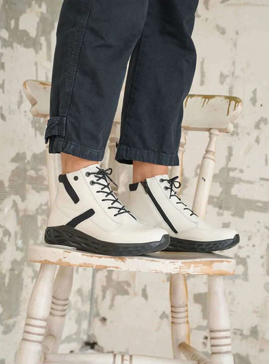 Wolky Leap Veterschoenen - wit combi leer - afbeelding 6 van 6