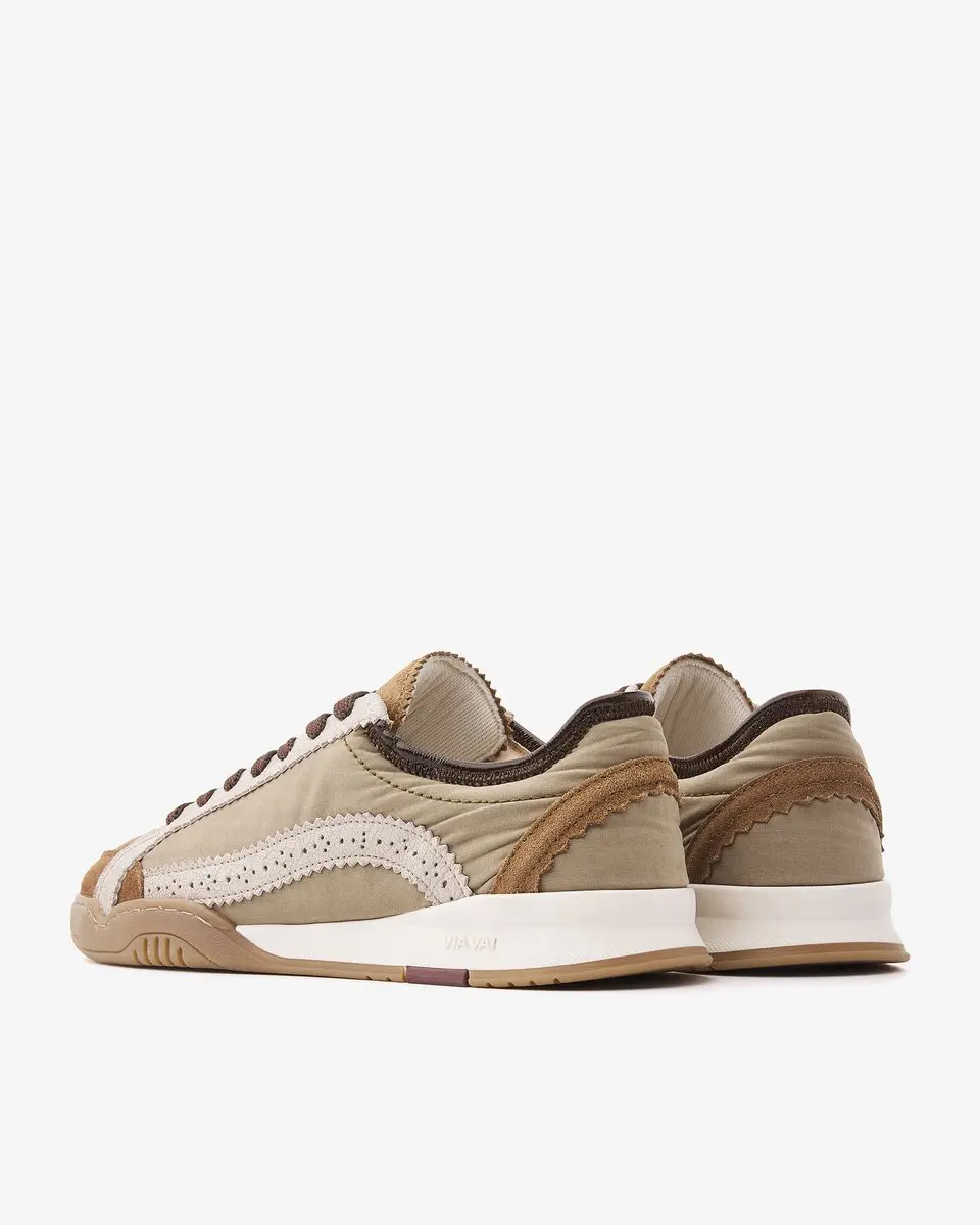 VIA VAI Kris Jaden Sneakers Dames - Leer/Suède 39 - Beige
