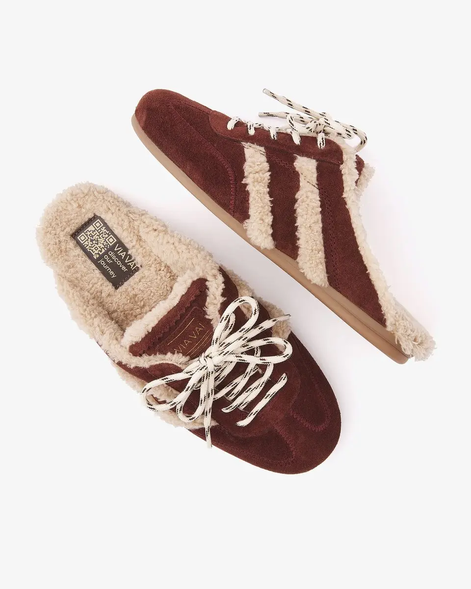 VIA VAI June Ashton Muiltjes - Faux Fur Suède - afbeelding 3 van 6