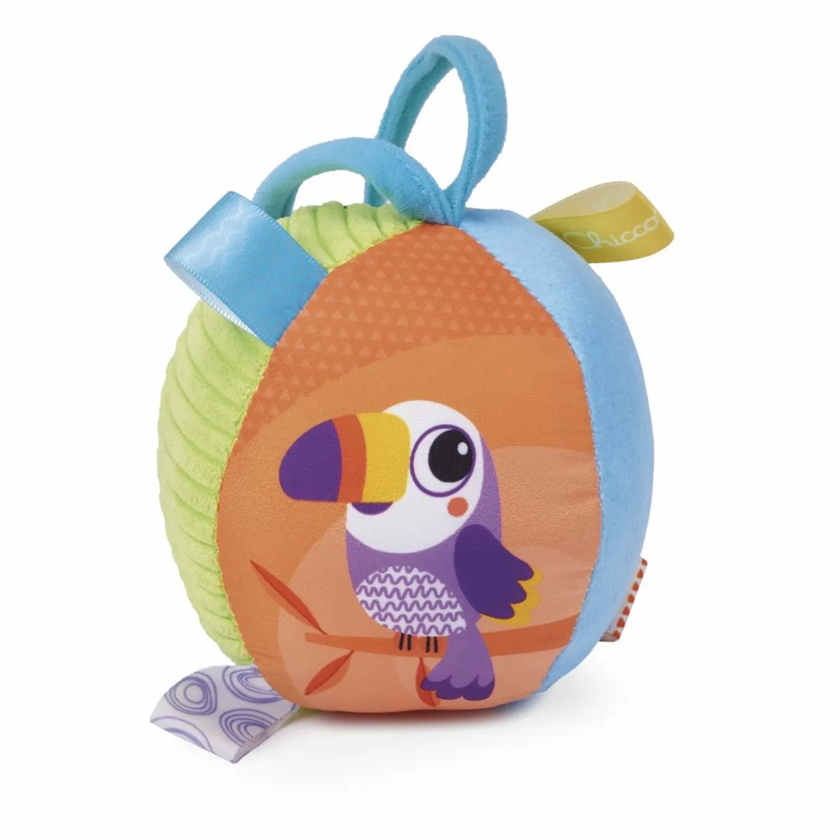 Chicco Sensory Dieren Speelbal/Buggyspeeltje 11565000000 - Meerkleurig