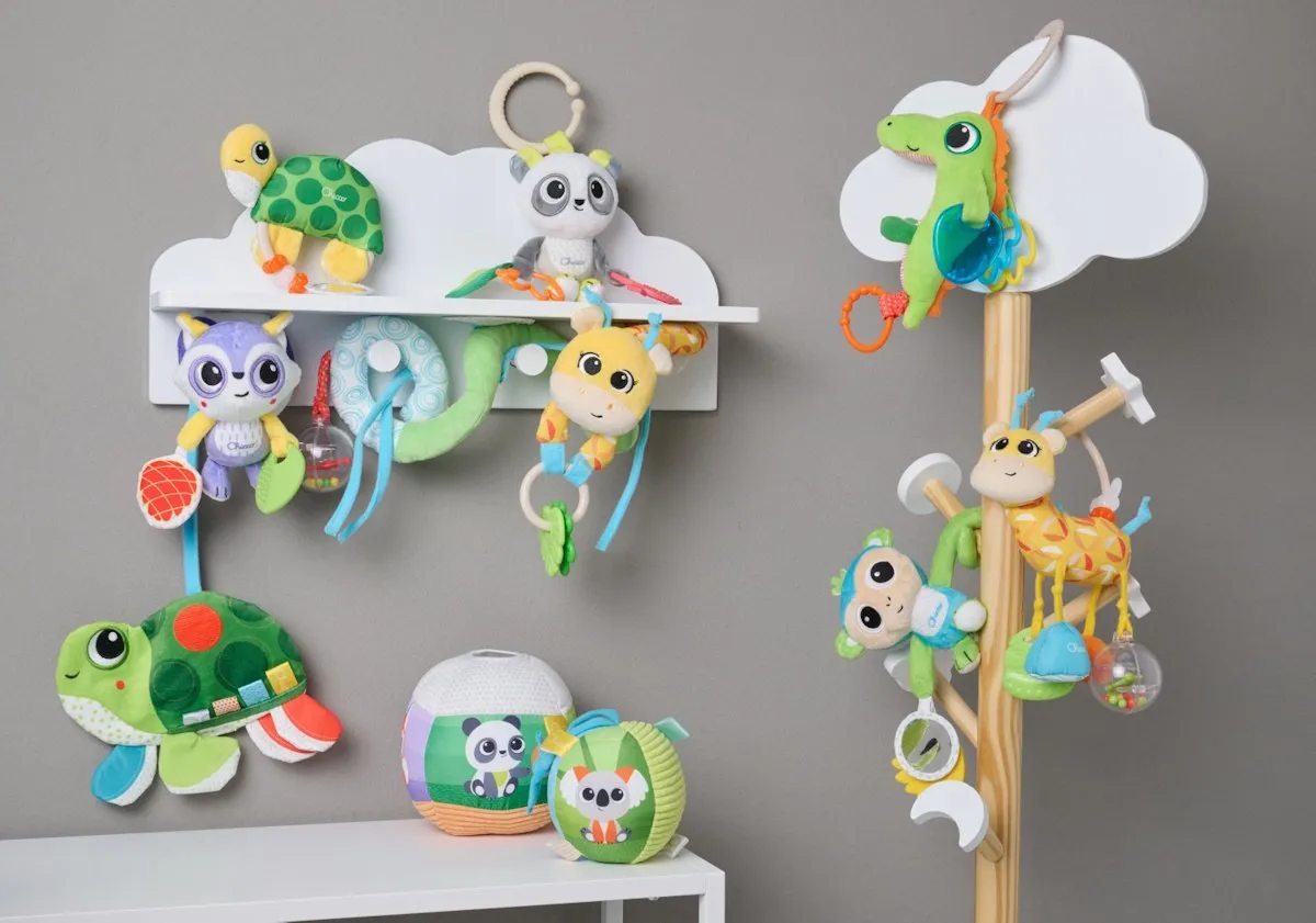 Chicco Sensory Dieren Speelbal/Buggyspeeltje 11565000000 - Meerkleurig
