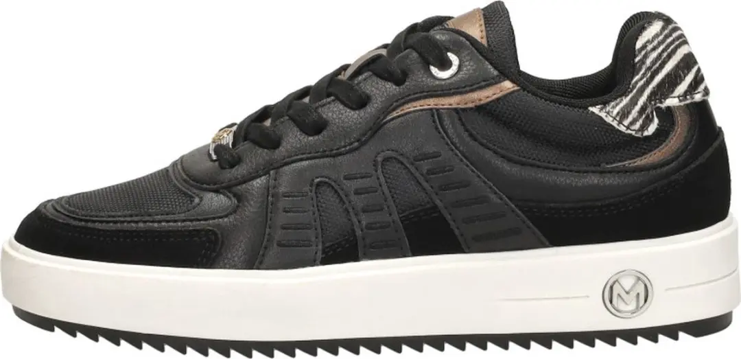 Mexx Sneaker Persia Olli - Zwart/Bruin - Maat 40